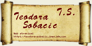 Teodora Šobačić vizit kartica